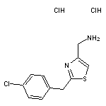 {2-[(4-chlorophenyl)methyl]-1,3-thiazol-4-yl}methanamine dihydrochloride