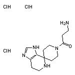 3-amino-1-{3,5,6,7-tetrahydrospiro[imidazo[4,5-c]pyridine-4,4’-piperidine]-1’-yl}propan-1-one trihydrochloride