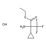 ethyl 2-amino-2-cyclopropyl-3,3,3-trifluoropropanoate hydrochloride