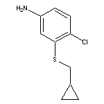 4-chloro-3-[(cyclopropylmethyl)sulfanyl]aniline