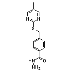 4-{[(5-methylpyrimidin-2-yl)sulfanyl]methyl}benzohydrazide