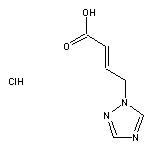 (2E)-4-(1H-1,2,4-triazol-1-yl)but-2-enoic acid hydrochloride