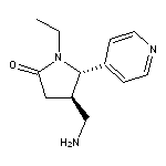 rac-(4R,5S)-4-(aminomethyl)-1-ethyl-5-(pyridin-4-yl)pyrrolidin-2-one