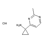 1-(2-methylpyrimidin-4-yl)cyclopropan-1-amine hydrochloride