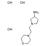 1-[2-(morpholin-4-yl)ethyl]pyrrolidin-3-amine trihydrochloride