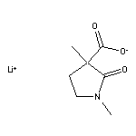 lithium(1+) ion 1,3-dimethyl-2-oxopyrrolidine-3-carboxylate