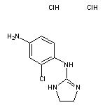 2-chloro-1-N-(4,5-dihydro-1H-imidazol-2-yl)benzene-1,4-diamine dihydrochloride