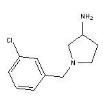 1-[(3-chlorophenyl)methyl]pyrrolidin-3-amine