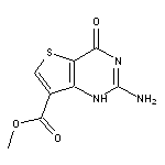 methyl 2-amino-4-oxo-1H,4H-thieno[3,2-d]pyrimidine-7-carboxylate