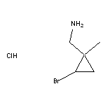 (2-bromo-1-methylcyclopropyl)methanamine hydrochloride