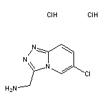 {6-chloro-[1,2,4]triazolo[4,3-a]pyridin-3-yl}methanamine dihydrochloride