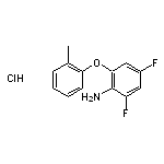 2,4-difluoro-6-(2-methylphenoxy)aniline hydrochloride