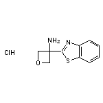 3-(1,3-benzothiazol-2-yl)oxetan-3-amine hydrochloride