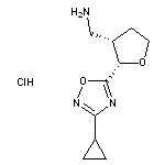 rac-[(2R,3R)-2-(3-cyclopropyl-1,2,4-oxadiazol-5-yl)oxolan-3-yl]methanamine hydrochloride