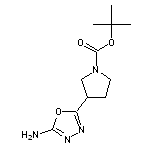 tert-butyl 3-(5-amino-1,3,4-oxadiazol-2-yl)pyrrolidine-1-carboxylate