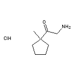 2-amino-1-(1-methylcyclopentyl)ethan-1-one hydrochloride