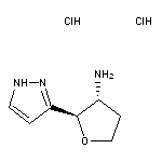 rac-(2R,3R)-2-(1H-pyrazol-3-yl)oxolan-3-amine dihydrochloride