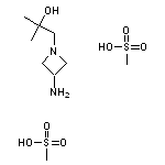 1-(3-aminoazetidin-1-yl)-2-methylpropan-2-ol, bis(methanesulfonic acid)