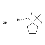 [1-(trifluoromethyl)cyclopentyl]methanamine hydrochloride