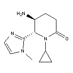 rac-(5R,6R)-5-amino-1-cyclopropyl-6-(1-methyl-1H-imidazol-2-yl)piperidin-2-one