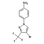 4-[4-bromo-3-(trifluoromethyl)-1H-pyrazol-1-yl]aniline