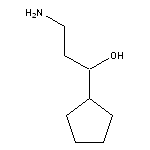 3-amino-1-cyclopentylpropan-1-ol