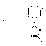 rac-(2R,6R)-2-methyl-6-(3-methyl-1,2,4-oxadiazol-5-yl)morpholine hydrochloride