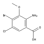 2-amino-4-bromo-5-chloro-3-methoxybenzoic acid