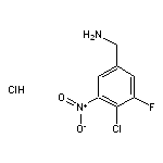 (4-chloro-3-fluoro-5-nitrophenyl)methanamine hydrochloride