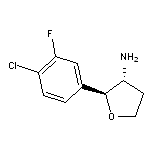 rac-(2R,3S)-2-(4-chloro-3-fluorophenyl)oxolan-3-amine