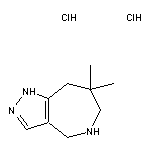 7,7-dimethyl-1H,4H,5H,6H,7H,8H-pyrazolo[4,3-c]azepine dihydrochloride