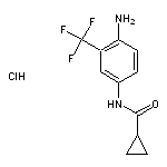 N-[4-amino-3-(trifluoromethyl)phenyl]cyclopropanecarboxamide hydrochloride