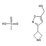 [3-(azetidin-3-yl)-1,2-oxazol-5-yl]methanol, methanesulfonic acid