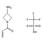 1-(3-aminoazetidin-1-yl)prop-2-en-1-one, trifluoromethanesulfonic acid