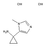 1-(1-methyl-1H-imidazol-5-yl)cyclopropan-1-amine dihydrochloride