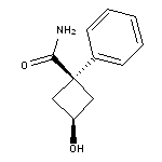 (1s,3s)-3-hydroxy-1-phenylcyclobutane-1-carboxamide