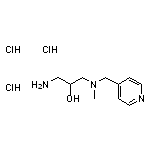 1-amino-3-[methyl(pyridin-4-ylmethyl)amino]propan-2-ol trihydrochloride