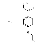 2-amino-1-[4-(2-fluoroethoxy)phenyl]ethan-1-one hydrochloride