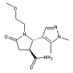 rac-(2S,3S)-2-(1,5-dimethyl-1H-pyrazol-4-yl)-1-(2-methoxyethyl)-5-oxopyrrolidine-3-carboxamide