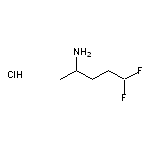 5,5-difluoropentan-2-amine hydrochloride