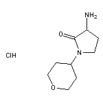 3-amino-1-(oxan-4-yl)pyrrolidin-2-one hydrochloride