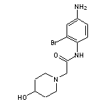 N-(4-amino-2-bromophenyl)-2-(4-hydroxypiperidin-1-yl)acetamide