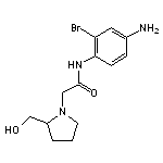 N-(4-amino-2-bromophenyl)-2-[2-(hydroxymethyl)pyrrolidin-1-yl]acetamide