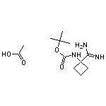 acetic acid tert-butyl N-(1-carbamimidoylcyclobutyl)carbamate