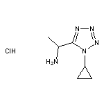 1-(1-cyclopropyl-1H-1,2,3,4-tetrazol-5-yl)ethan-1-amine hydrochloride