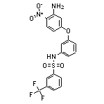 N-[3-(3-amino-4-nitrophenoxy)phenyl]-3-(trifluoromethyl)benzene-1-sulfonamide