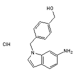 {4-[(6-amino-1H-indol-1-yl)methyl]phenyl}methanol hydrochloride