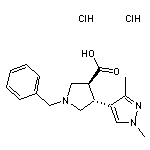 rac-(3S,4R)-1-benzyl-4-(1,3-dimethyl-1H-pyrazol-4-yl)pyrrolidine-3-carboxylic acid dihydrochloride