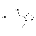 (4-iodo-1-methyl-1H-pyrazol-5-yl)methanamine hydrochloride