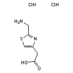 2-[2-(aminomethyl)-1,3-thiazol-4-yl]acetic acid dihydrochloride